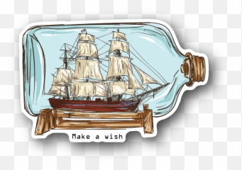 Ship In Bottle Sticker Emoji,Hot Plus Air Plus Ballon Emoji