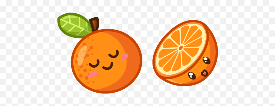 Cute Orange Cursor U2013 Custom Cursor Browser Extension Emoji,Cuteorange Kitty Emoticons