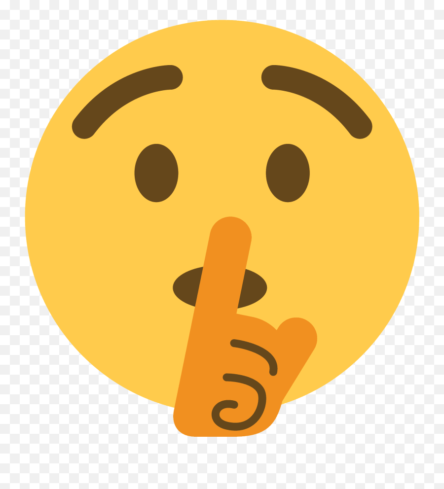 Shushing Face Emoji Clipart - Shush Emoji Discord,Emoji Clipart