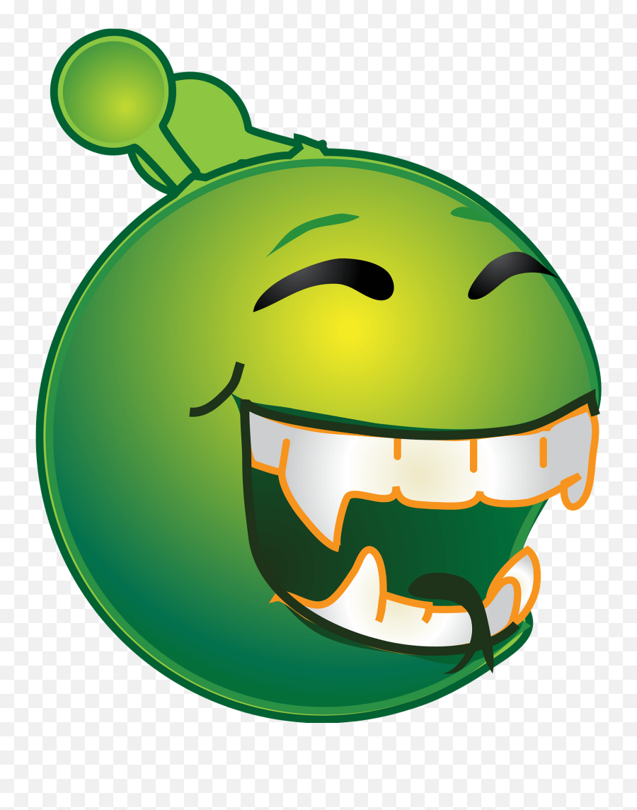Smiley Green Alien Happy Going Clipart Free Download - Happy Emoji,Grrr Emoji