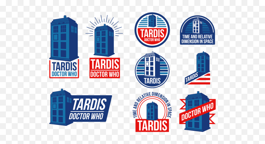 Police Box Tardis Vector Labels - Doctor Who Vector Full Emoji,Tardis Emoticon Fb