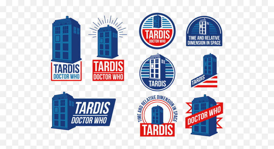 Police Box Tardis Vector Labels - Doctor Who Vector Full Emoji,Tardis ...