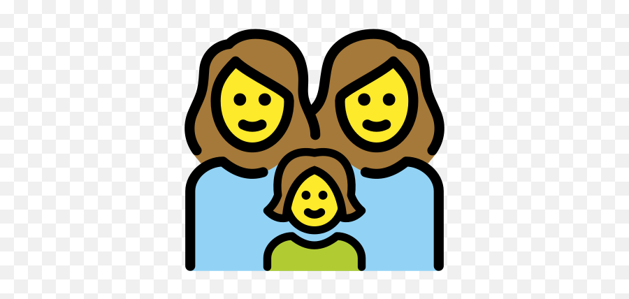 U200du200d Family Woman Woman Girl Emoji - Happy,Joy Emoji Mask