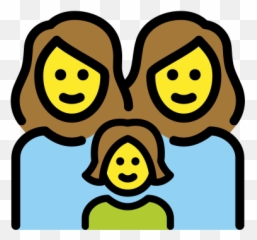 U200du200d Family Woman Woman Girl Emoji - Happy,Joy Emoji Mask