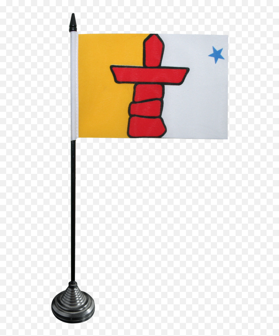 Militaria Nunavut Desk Table Top Flag - Nunavut Flag Emoji,Scottish Flag Emoji