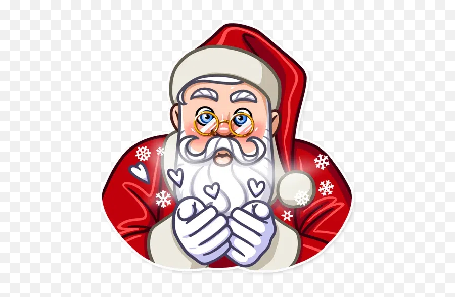 Santa Claus Sticker Pack - Stickers Cloud Emoji,A Small Santa Claus Emoji