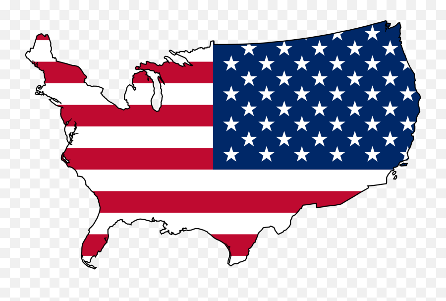 Usa Flag Map Png 2 - America Map Clipart Emoji,Usa Flag Emoji Png