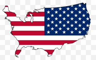 Usa Flag Map Png 2 - America Map Clipart Emoji,Usa Flag Emoji Png