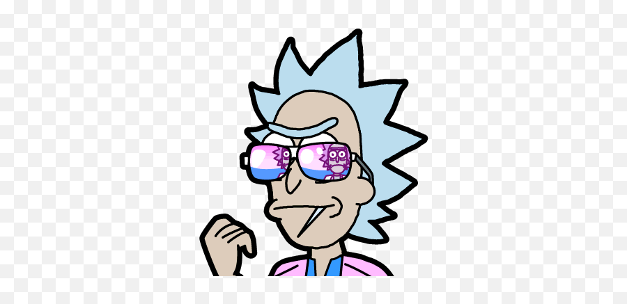 Miami Rick Pocket Mortys Rick And Morty Wiki Fandom - Full Rim Emoji,Rick And Morty Emoji