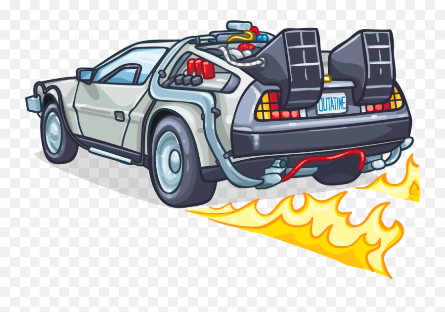 Delorean Png Hd Free Delorean Hd - Delorean Png Emoji,Delorean Emoji