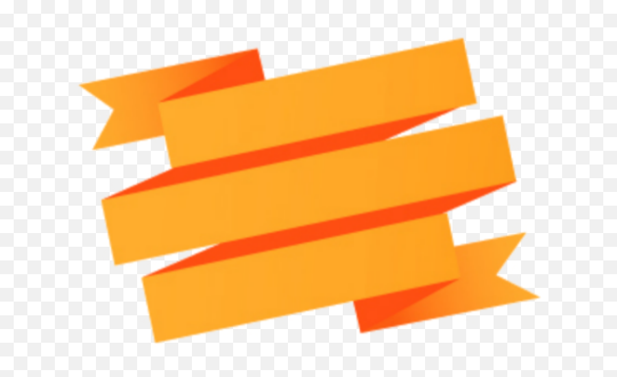 Orange Ribbon Ribbons Textbox Text - Text Box Banner Vector Png Emoji,Orange Ribbon Emoji