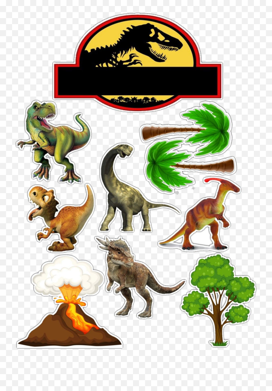 Topper Cake Toppers - Jurassic Park Emoji,Festivus Pole Emoji