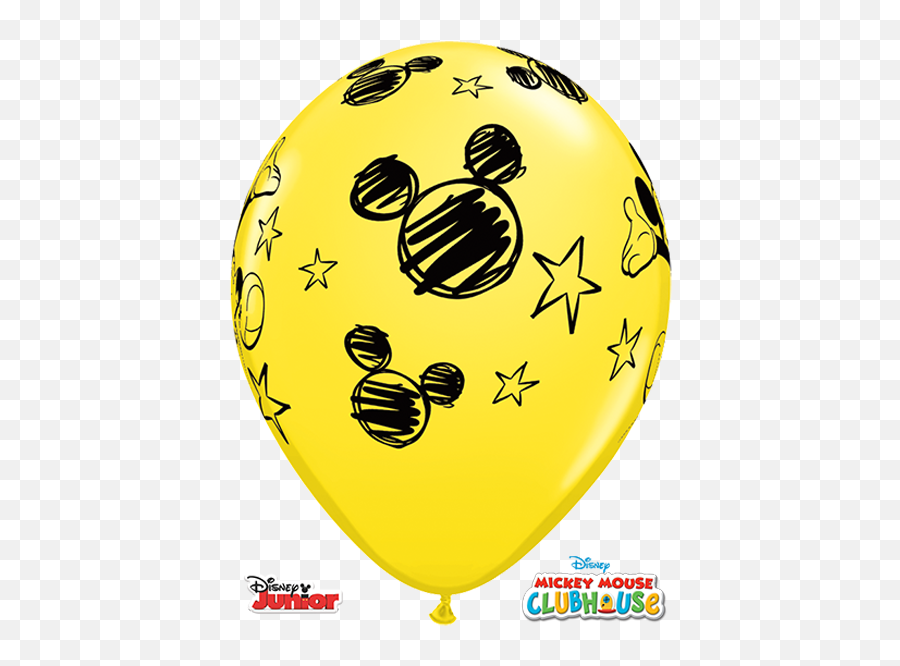 10 X 11 Disney Mickey Mouse Assorted Qualatex Latex - Mickey Mouse Clubhouse Emoji,Mickey Mouse Ears Emoji