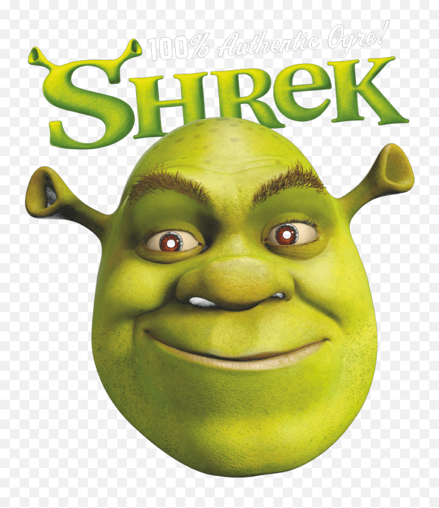 Shrek Authentic Menu0027s Long Sleeve T - Shirt Shrek Cartoon Face Emoji,Shrek Emoticon