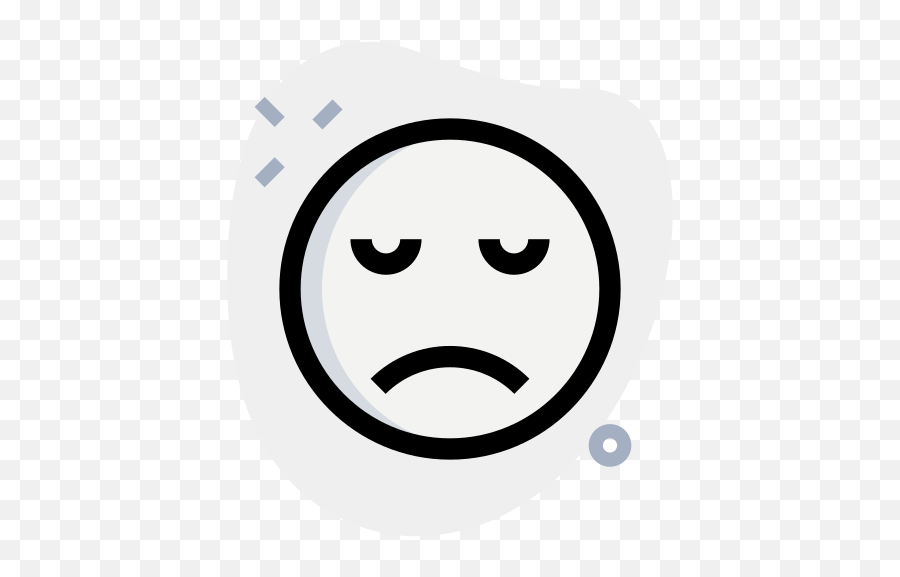 Sad Face - Dot Emoji,Half Happy Half Sad Emoji