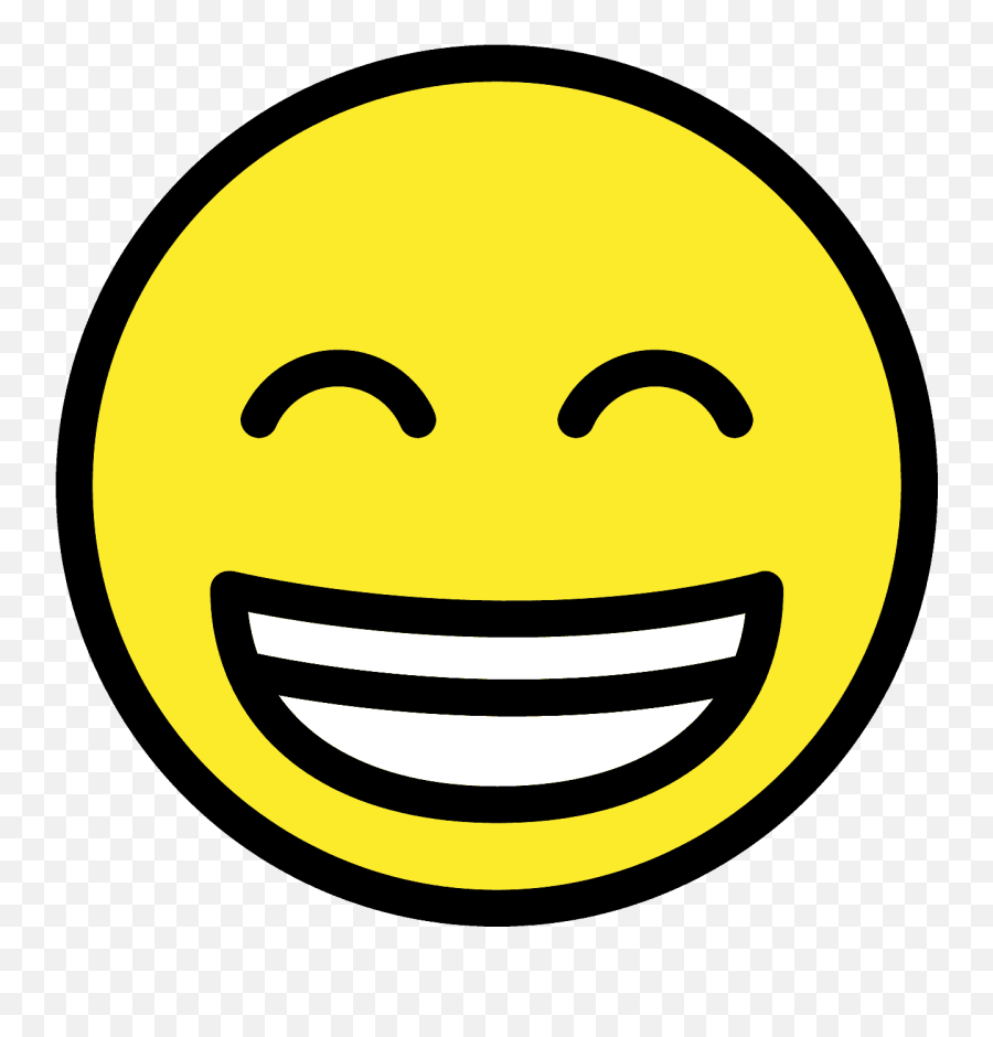 Grinning Face With Smiling Eyes Emoji Clipart Free Download - Mosolygós Smiley,Download Cute Emoji
