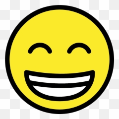 Grinning Face With Smiling Eyes Emoji Clipart Free Download - Mosolygós Smiley,Download Cute Emoji