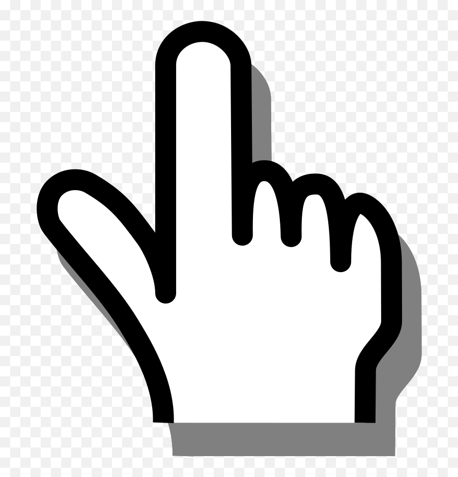 Click Finger Mouse Select Tap Press Sticker By Daniel - Clip Art Pointing Finger Emoji,Tapping Fingers Emoji