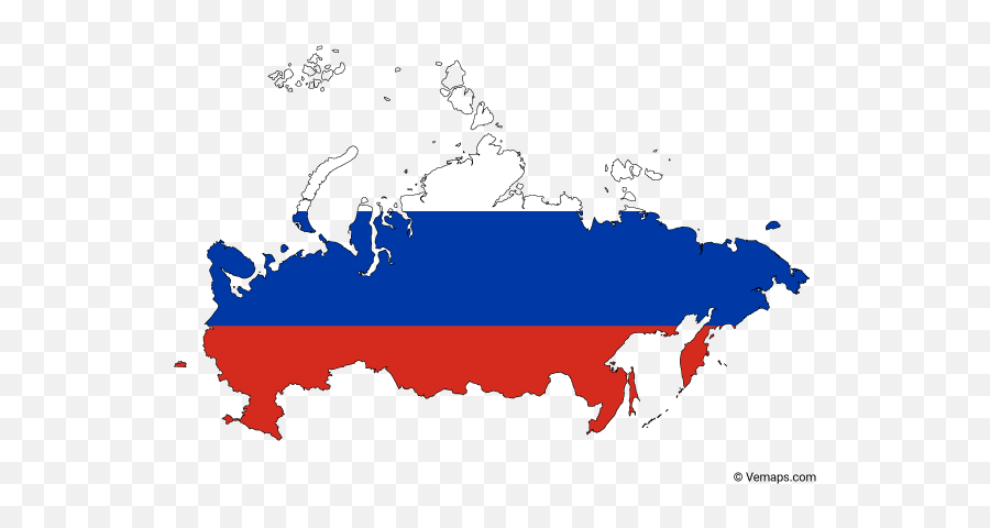 Flag Map Of Russia Free Vector Maps Russia Map Map - Russia Map With Flags Emoji,Croatia Flag Emoji
