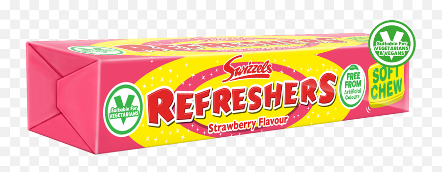 Swizzels 30p Refreshers Stickpack - Strawberry Product Label Emoji,Lollipop Lips Emoji Pop