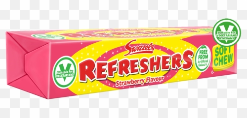 Swizzels 30p Refreshers Stickpack - Strawberry Product Label Emoji,Lollipop Lips Emoji Pop