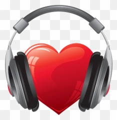 Clip Art - Heart With Headphones Png Emoji,Headset Emoji