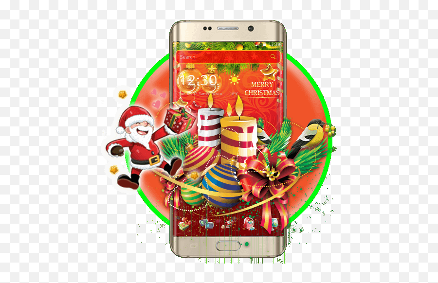 Merry Christmas Launcher Theme Apk - Daria Circle Emoji,Htc Christmas Emojis