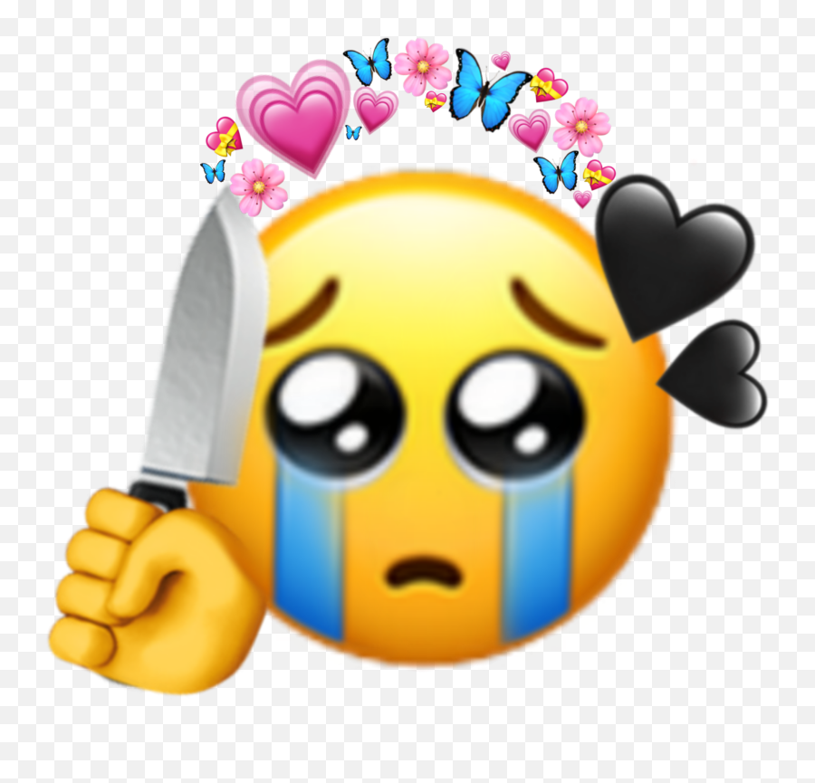 Sticker - Kill Emoji,Knife Emoticon Transparent