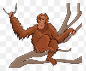 Orangutan Clipart - Old Monkey Clip Art Emoji,Ape Emojis