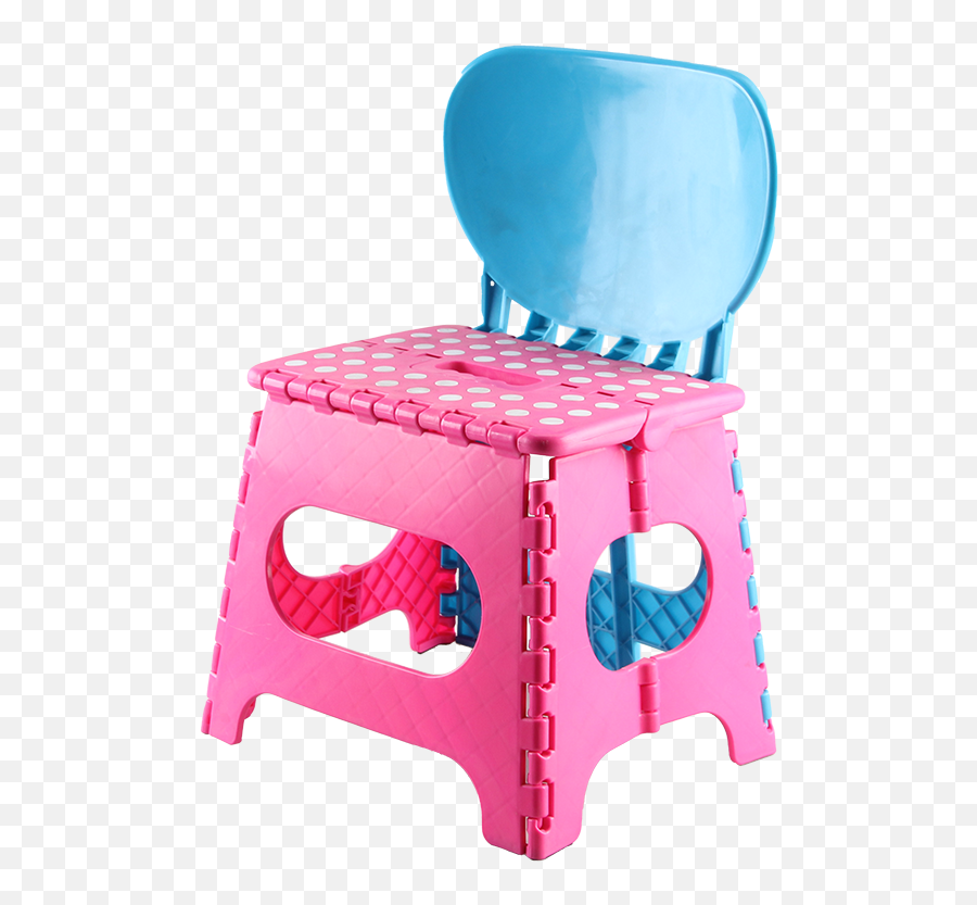 China Home Helper China Home Helper - Folding Step Stool With Back Support Emoji,Mophead Emoticon