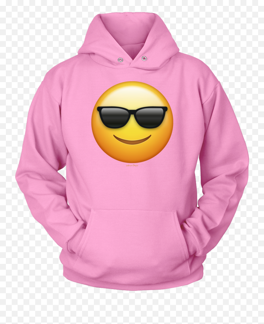 Cool Emoji Design U2013 Pivoting Mindset Apparel - Light Pink Hoodie With Graphics,Navy Emoji