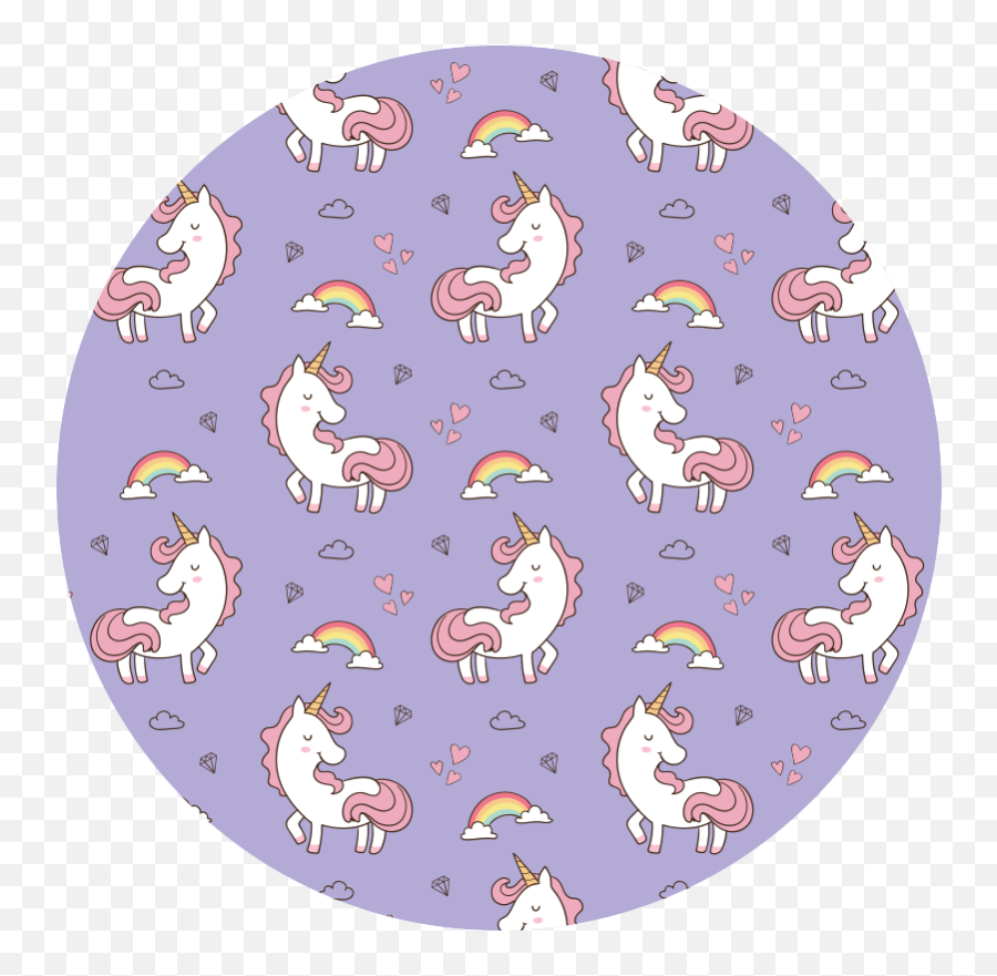 Unicorn Pattern Children Kids Vinyl Carpet - Unicorn Emoji,Emoji Bathroom Rug