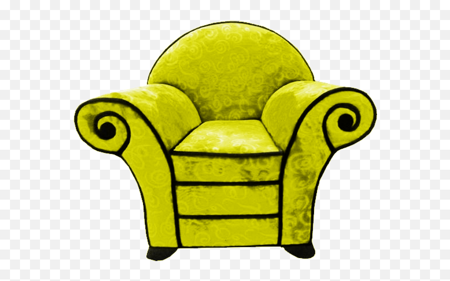 Yellowu0027s Clues Thinking Chair Thinking Chair Yellow Decor - Blue And Green Circle Emoji,Fairly Oddparents Emotion Commotion