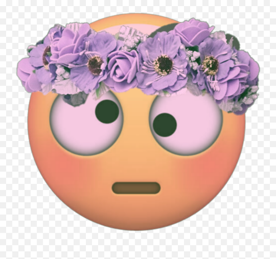 Emoji Flowers Sticker By Parakeetsandtrian - Happy,Flowers Emoticon