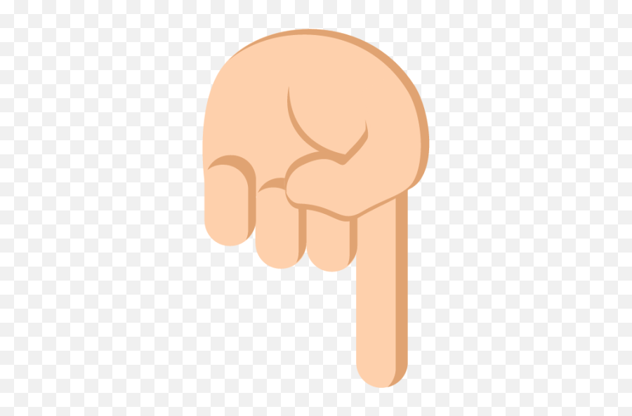 Left Hand Pointing Down Medium Light - Fist Emoji,Emoji Enl Fist