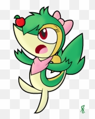 My Gti Heros Partner Ember The Snivy - Fictional Character Emoji,Chimchar Mystery Dungeon Emotions