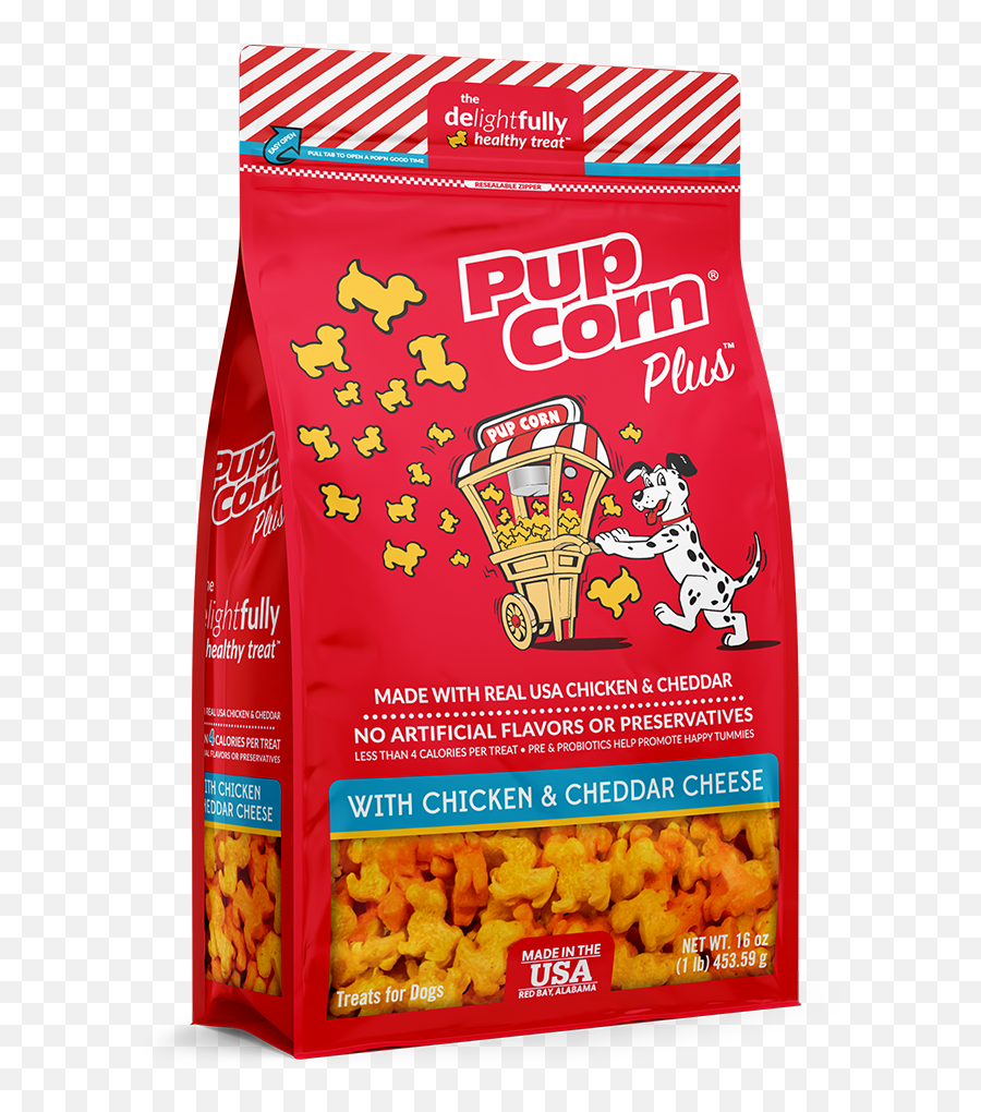 Pup Corn Healthy Dog Treats Chicken And Cheese 160 Oz - Pupcorn Dog Treats Emoji,Glow In The Dark Rings For Fingers Emojis From Walmart