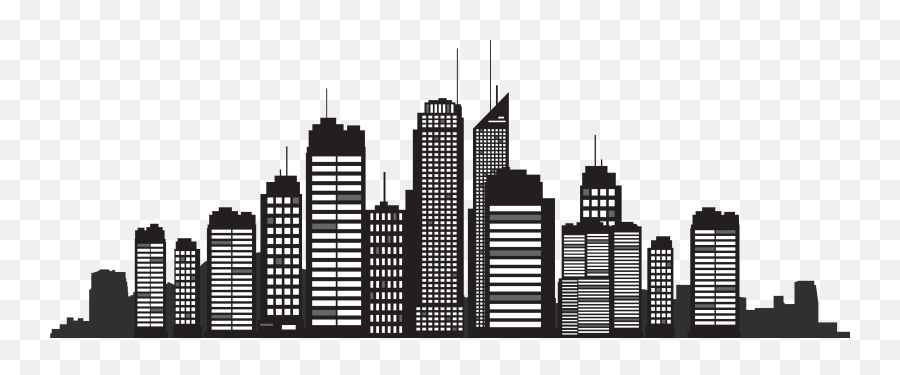 Download Building City Silhouette - Silhouette City Building Png Emoji,Cities Skylines Emoticons