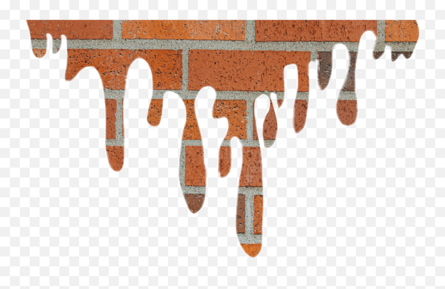 Dripping Brick Wall Sticker - Melt Effect In Picsart Emoji,Brick Wall Emoji