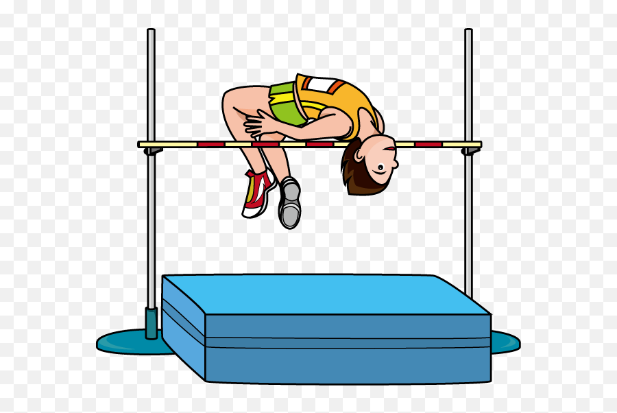 Track And Field Discus Throw Clipart - High Jump Clipart Emoji,Track And Field Emoji