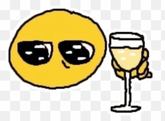 Telegram Stickers - Emoji Holding Wine Glass Meme,New Facebook Emoticons Wine