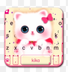 Kawaii Kitty Cute Cat Keyboard Theme Pc - Teclado De Gato Kawaii Emoji,Kitty Emoticon Kawaii