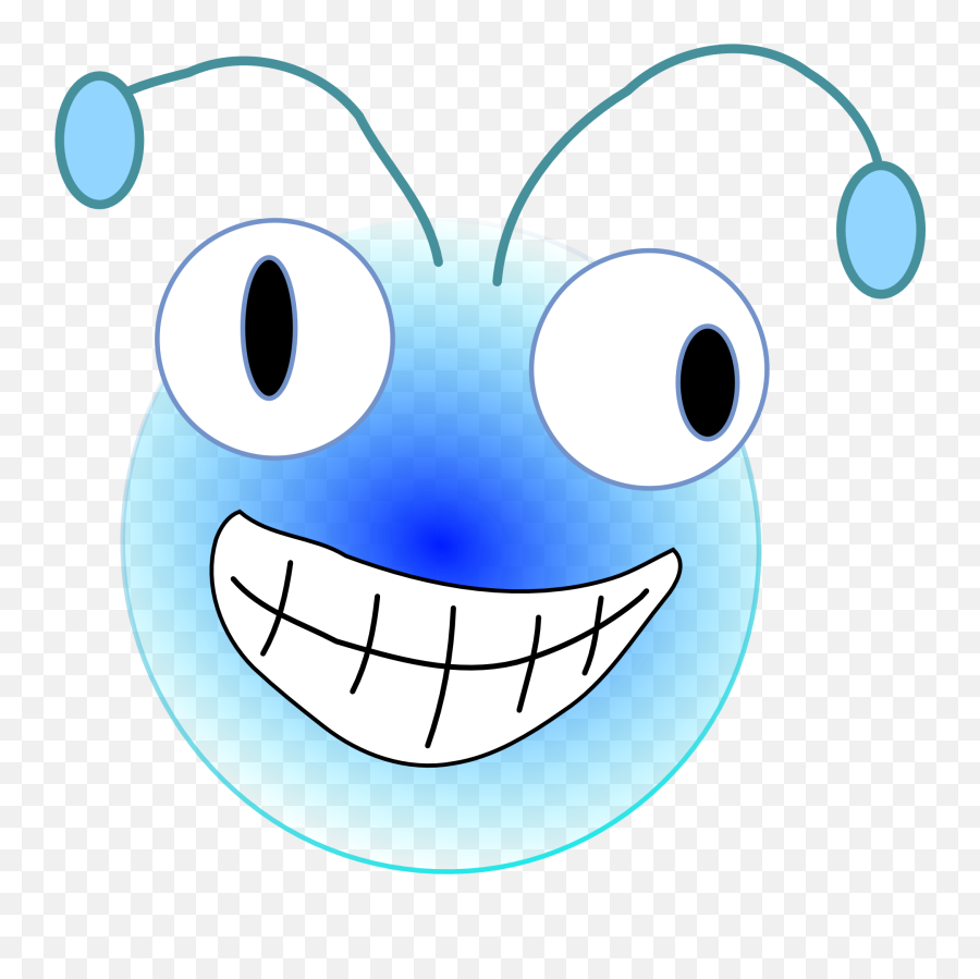 Clipart Of Blue Cartoon Ant Face Free - Cartoon Bug Head Emoji,Emoticon Of An Ant