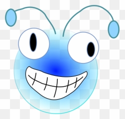 Clipart Of Blue Cartoon Ant Face Free - Cartoon Bug Head Emoji,Emoticon Of An Ant