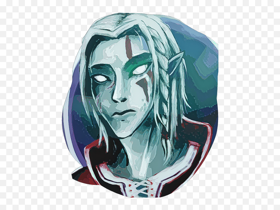 Skyrim Eso Tes Maormer Sticker By Mrnerdball - Hair Design Emoji,Eso Emojis Eso