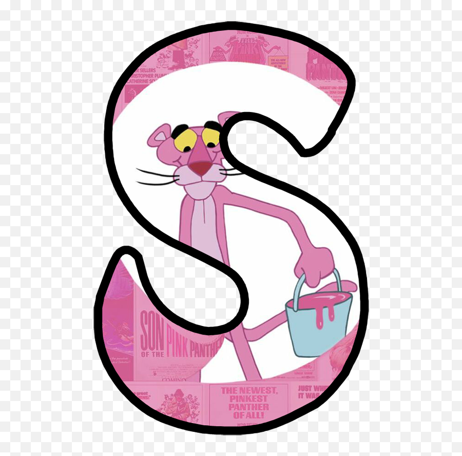 Buchstabe - Letter S Abc For Kids Pink Panthers Panther Girly Emoji,Panthers Emoji