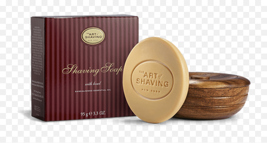 Sandalwood Shaving Soap With Wooden Bowl Emoji,Diy Refill Emotion Soap