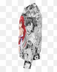 Rias Hentai Aop Sweatshirt U2013 Ecchi Hunters Emoji,Fleece By The Yard With Emoji