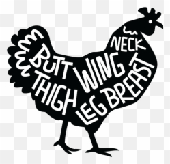 Muscle Clipart Rooster Muscle Rooster - Cuts Of Chicken Transparent Emoji,Hand Rooster Emoji