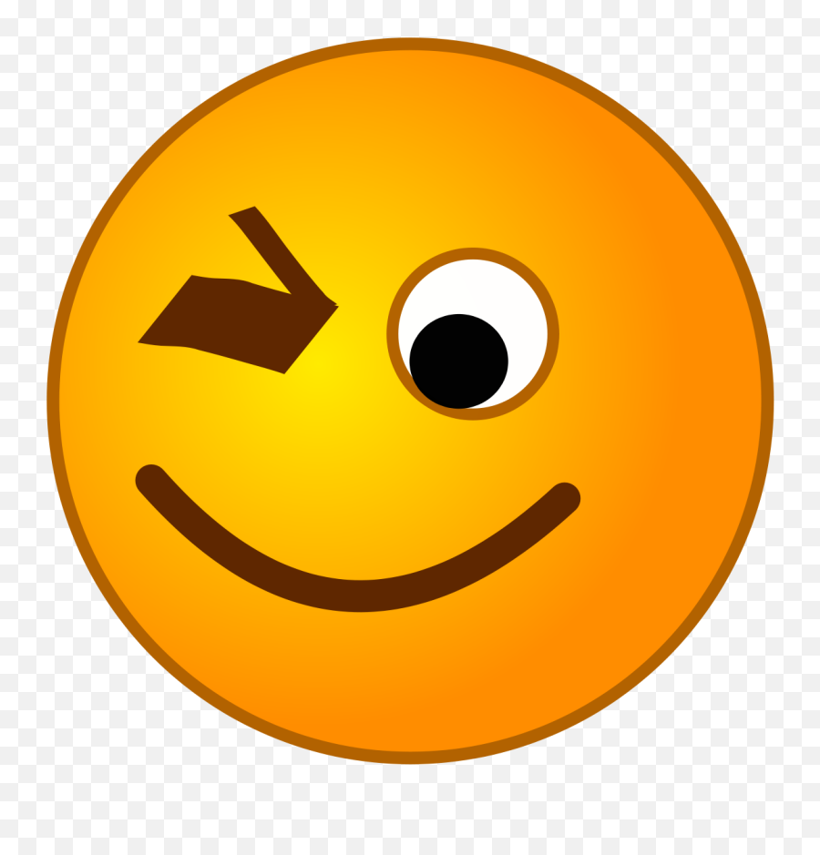 Filesmirc - Winksvg Wikimedia Commons Thumbs Up Emoji,Side Eye Emoticon